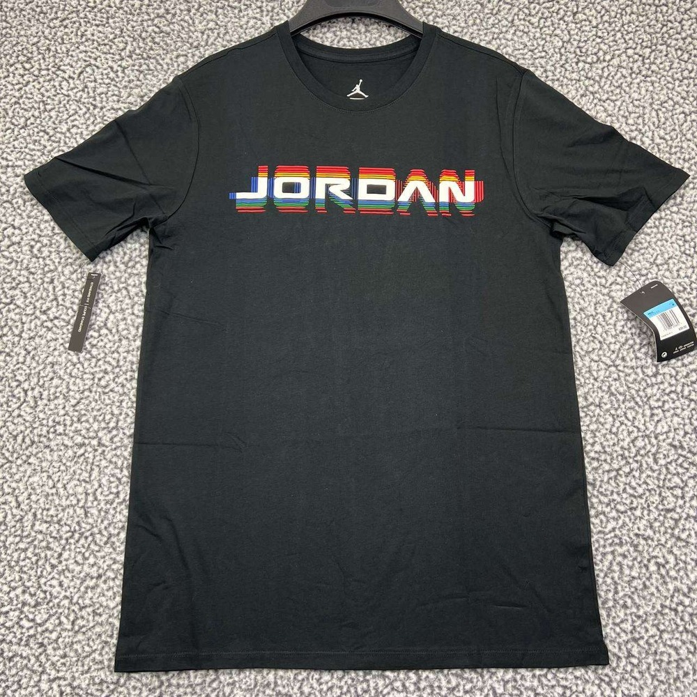 Air Jordan Shirt‎ Men Medium Black Jumpman Short Sleeve Crew Neck New M